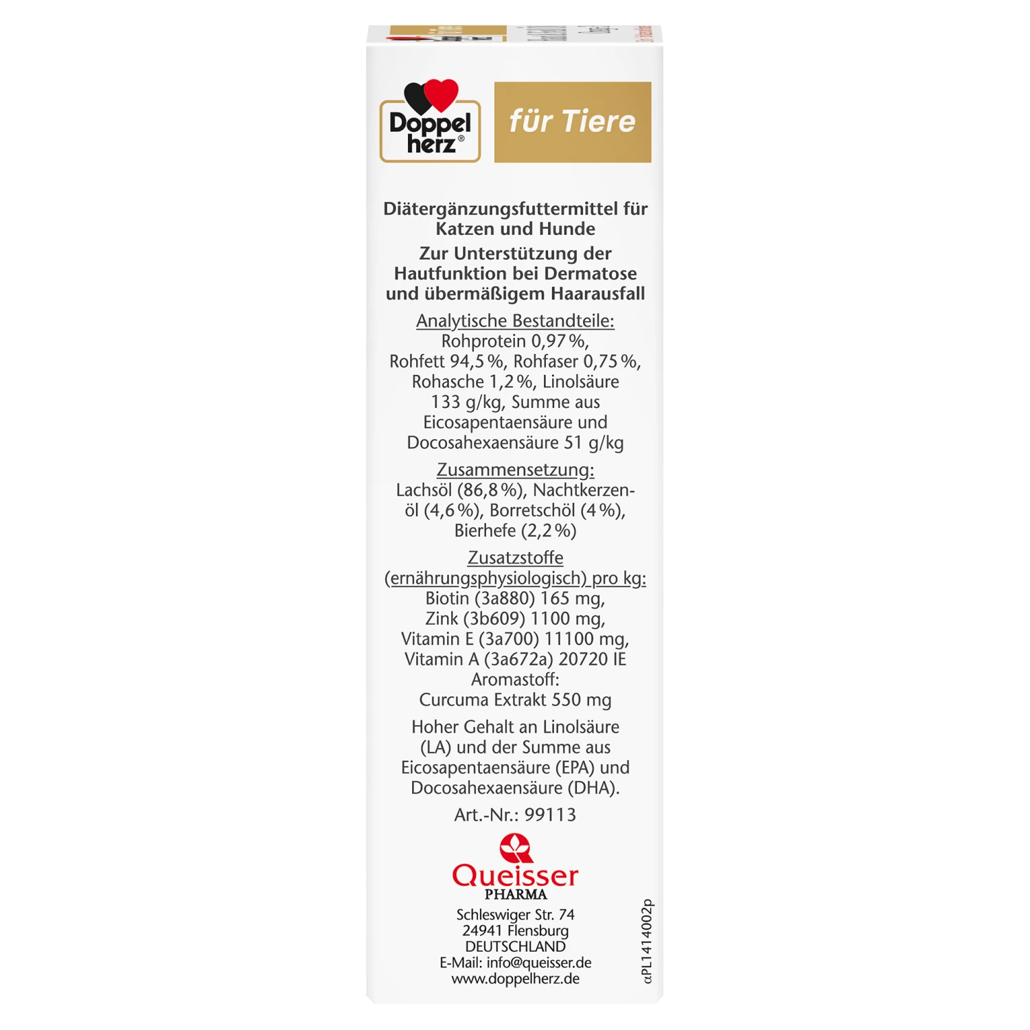 Doppelherz Haut & Fell Öl Omega-3 Für Katzen Und Hunde – Bild 4