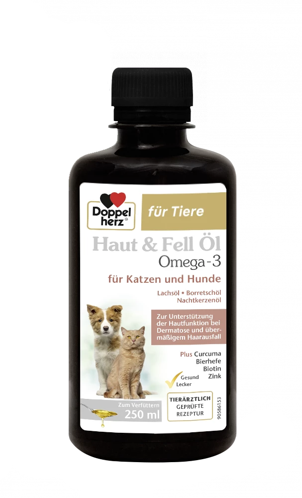 Doppelherz Haut & Fell Öl Omega-3 Für Katzen Und Hunde – Bild 2